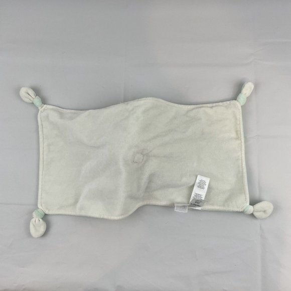 Carters Green White Sheep Lamb 16" Lovey Pacifier Holder Security Blanket Rattle - Picture 5 of 7